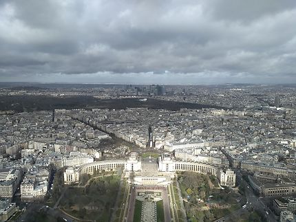 Vue au sommet de la Tour Eiffel