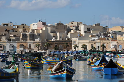 Barques multicolores à Malte