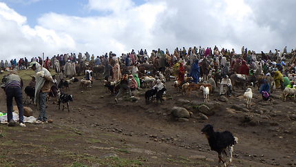 Marché traditionnel à 3600 mètres en Ethiopie
