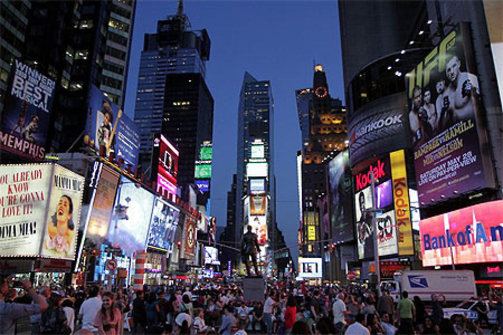 La nuit à Times Square