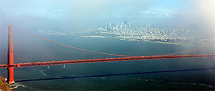 Le Golden Gate Bridge et San Francisco