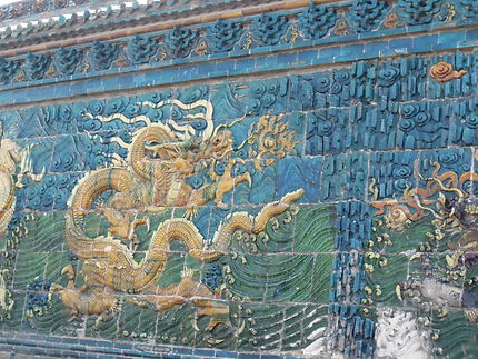 Fresque de dragons en Chine