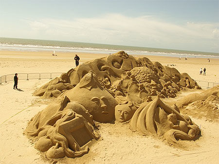 Sculpture de plage