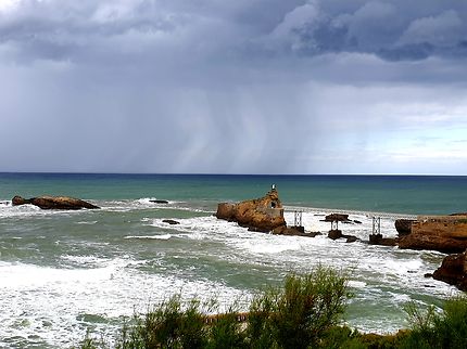 Orage impressionnant sur la côte basque