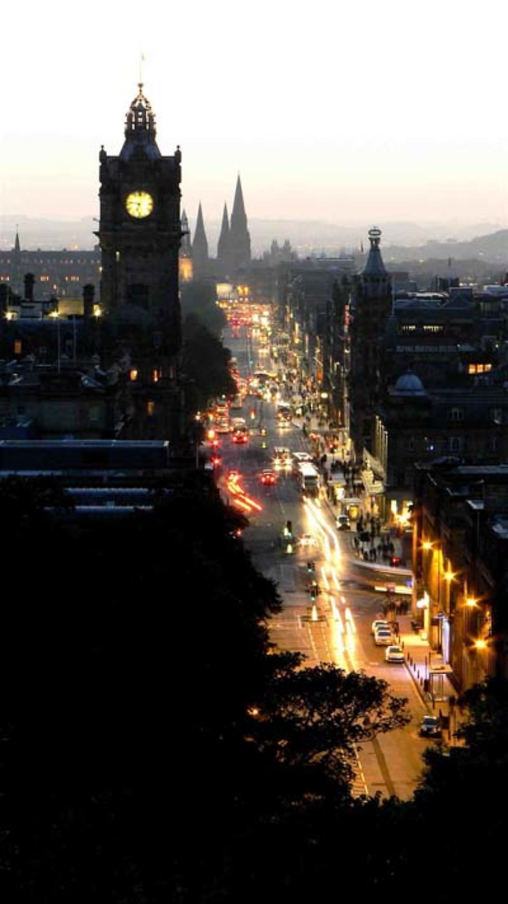 Princes Street de nuit