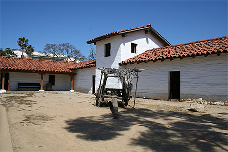 Santa Barbara - cour du presidio Santa Barbara - cour du presidio