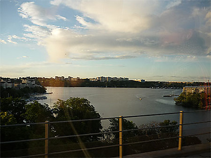Coucher de soleil sur Stockholm