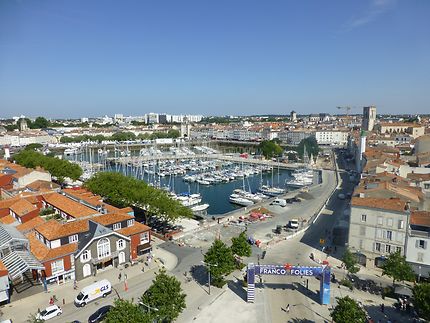 Vieux port vu d'en haut, La Rochelle