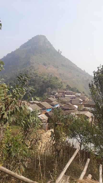 Ramkot, village rural près Bandipur, Népal