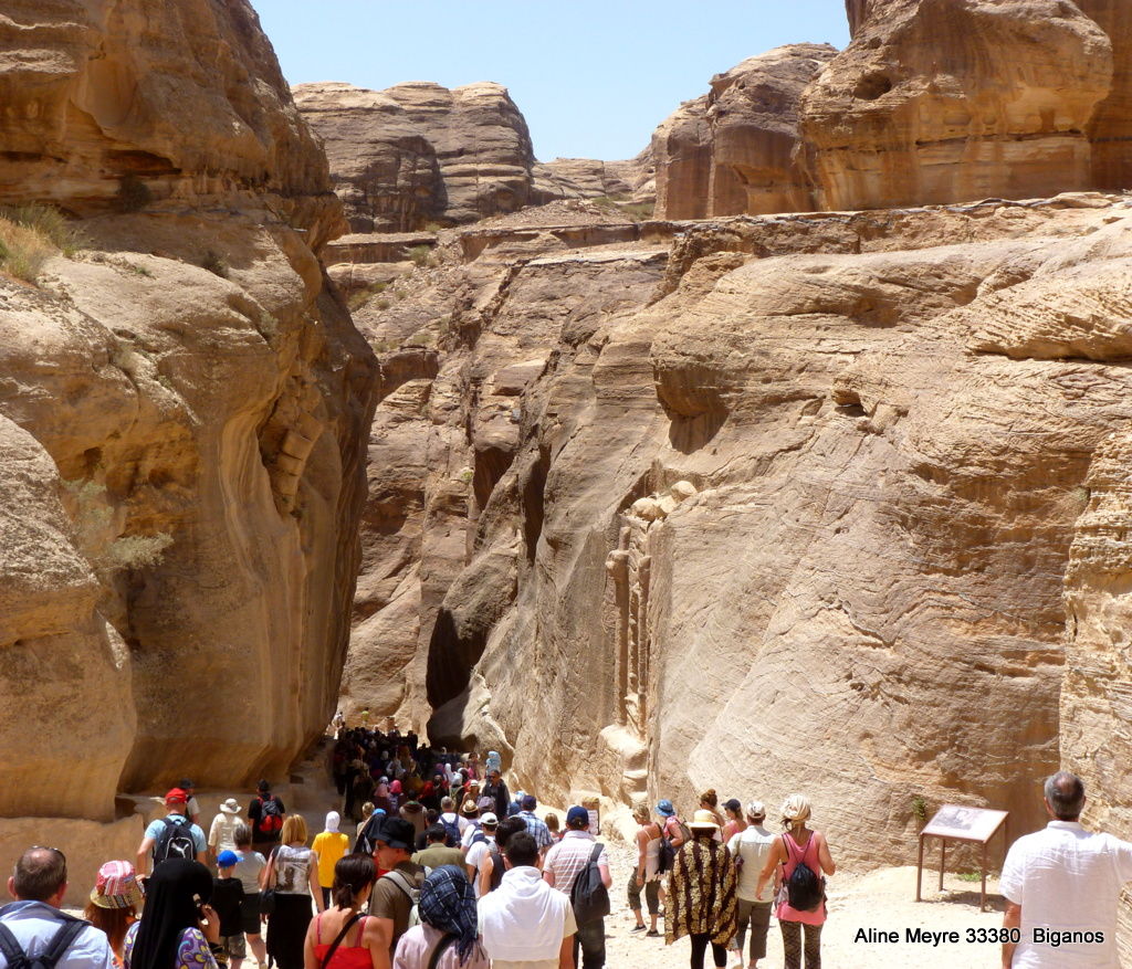 Entrée du Canyon du Site de Petra LE SIQ (défilé) 