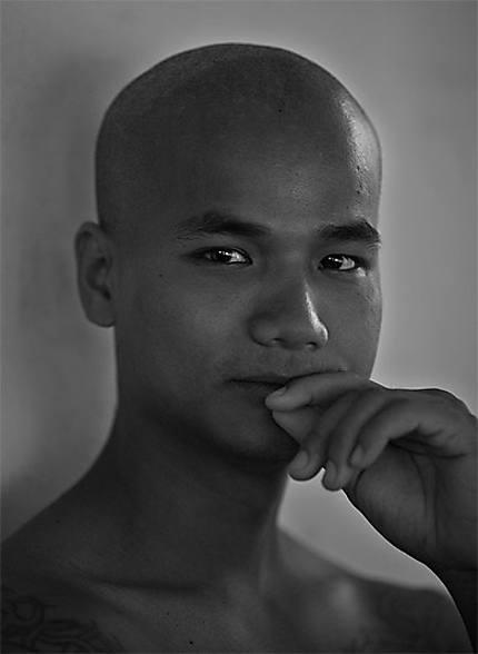 Portrait de bonze birman