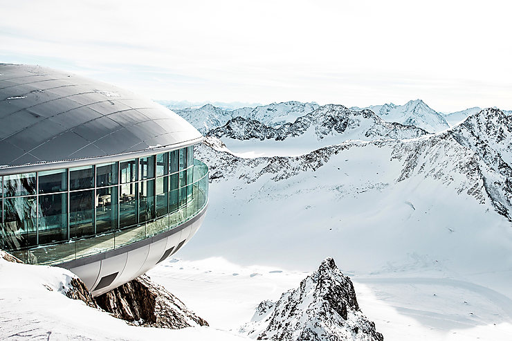 Tyrol - Le 3440, le plus haut café d'Autriche au glacier de Pitztal