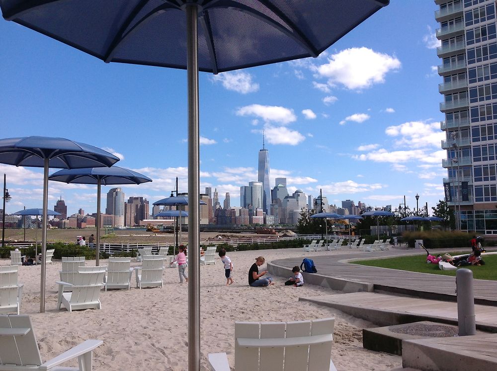 New York vue de la plage