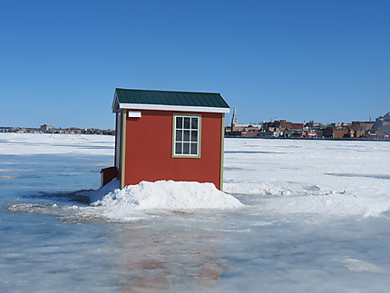 Pêche sur glace à Rimouski