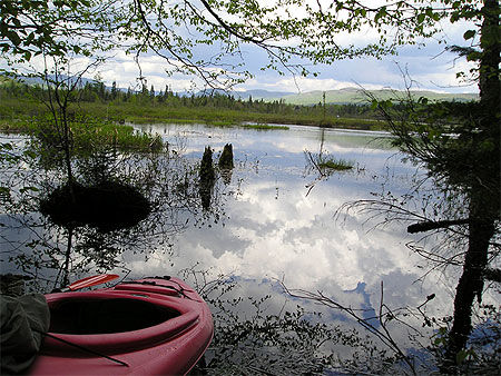 Kayak sur le lac Saint-Charles