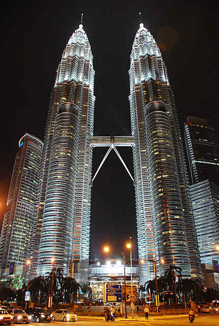 Twin towers la nuit