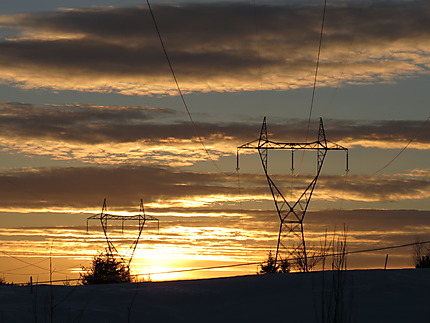 Coucher de soleil à St-Donat de Rimouski