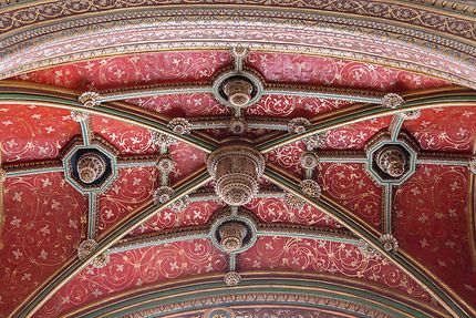 Plafond luxueux, Église Saint-Eustache, Paris