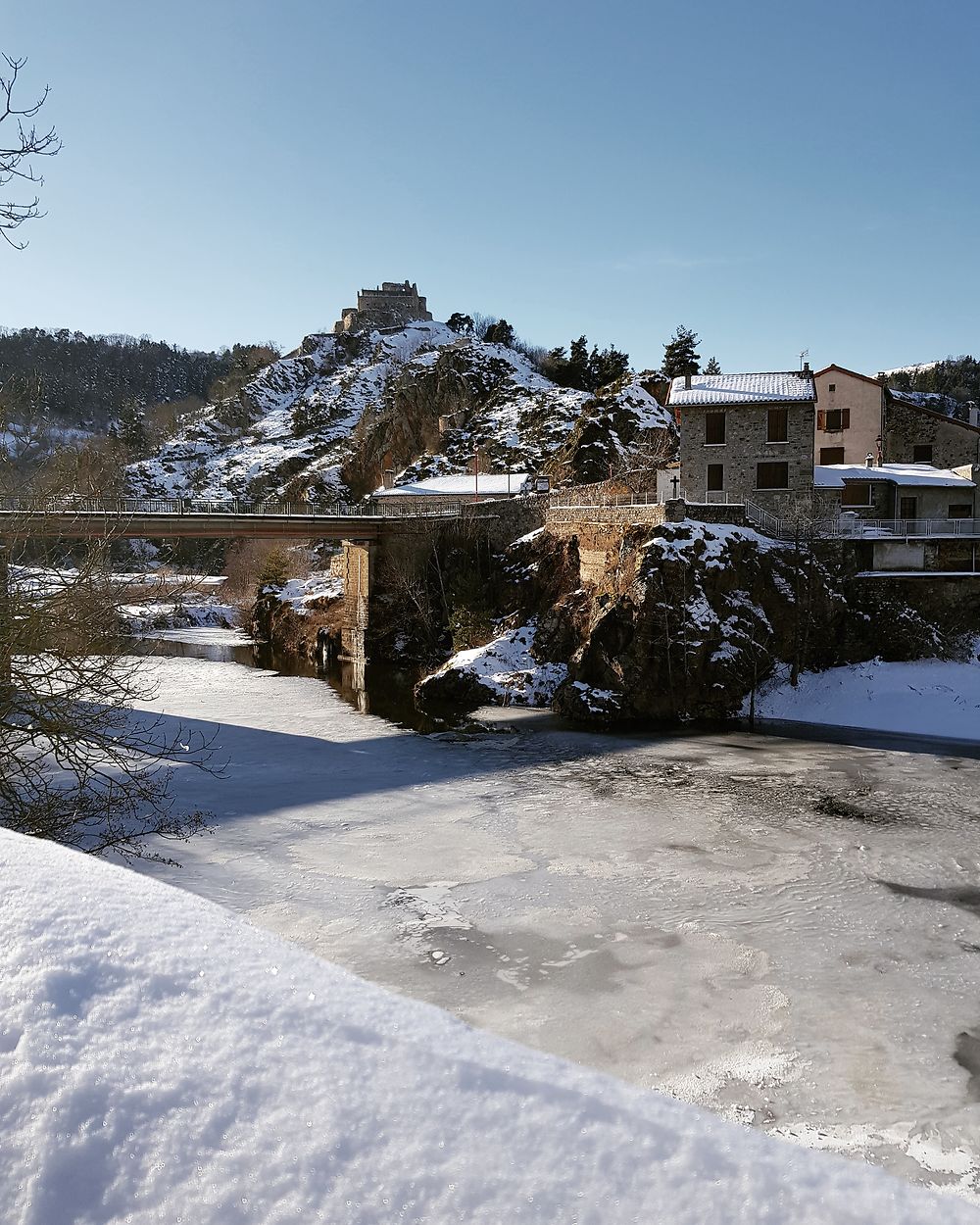 Neige à Goudet 