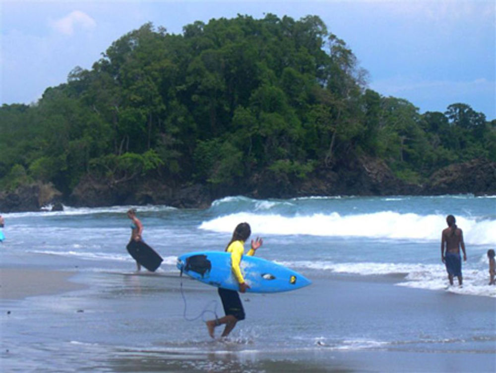 Sur la plage de Quepos