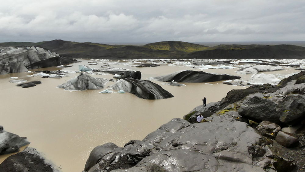 Glace à Svínafellsjökull