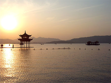 Hangzhou, lac de l'ouest