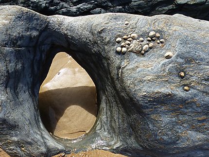 Un espace dans la roche