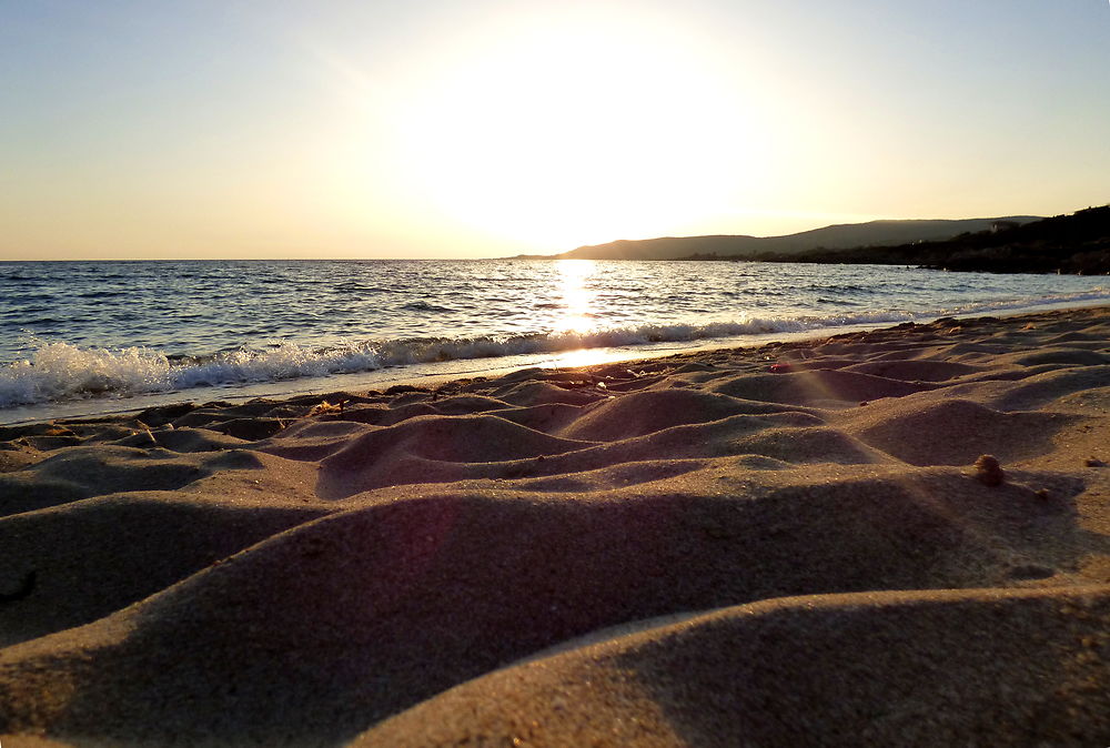 Sur la plage de Tizzano