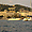 Bateaux en baie de Cannes au coucher du soleil