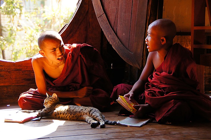 Etudiants moines