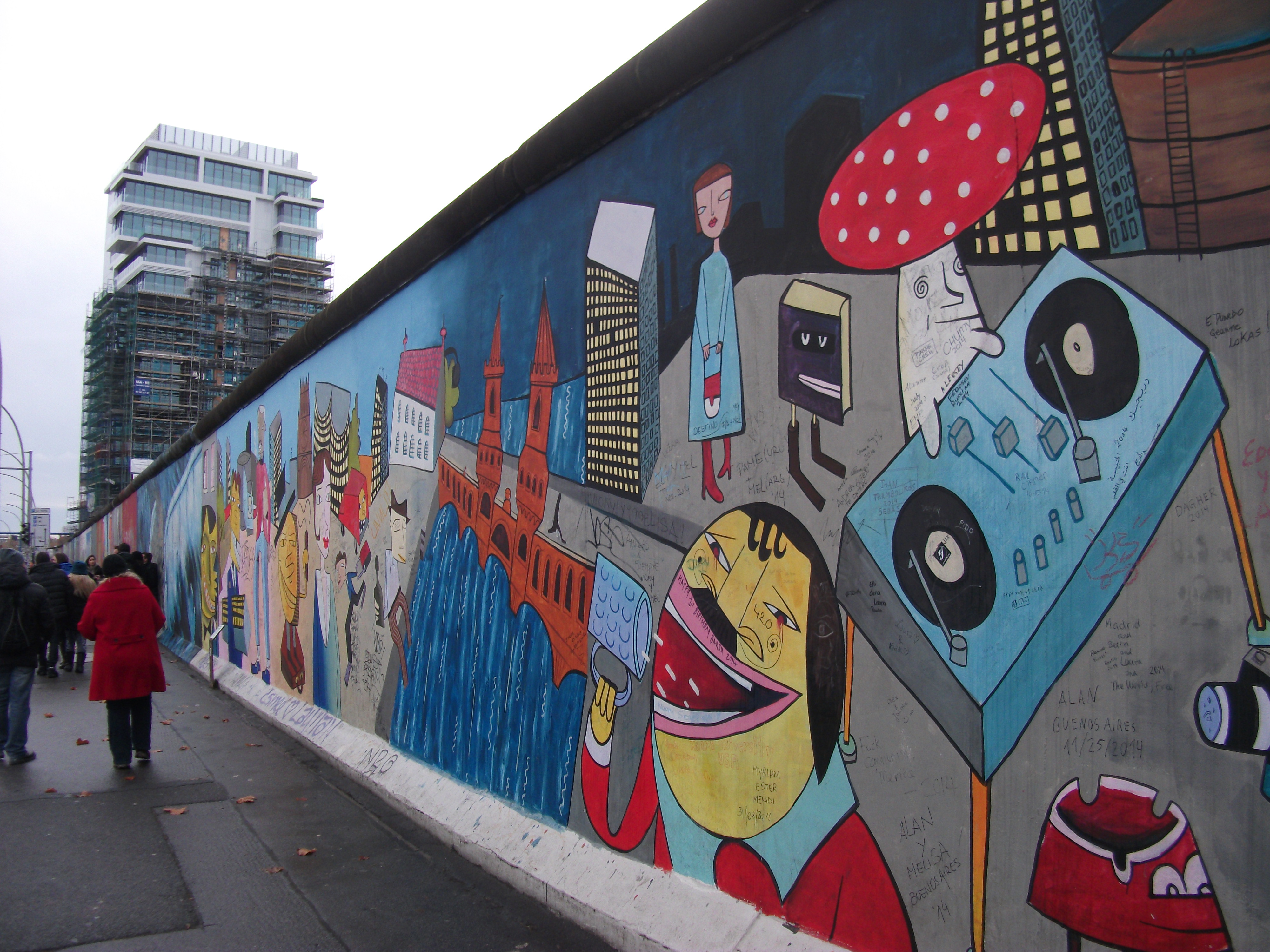 East Side Gallery, Friedrichshain, Berlin