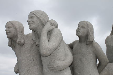 Statues très réalistes au parc Vigeland