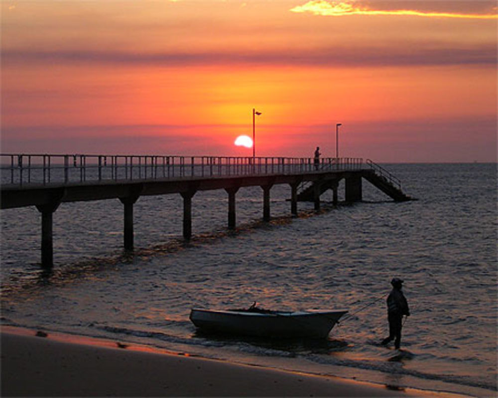 Pont à l'ile de Inhaca, construit par les italiens après les innondations au Mozambique