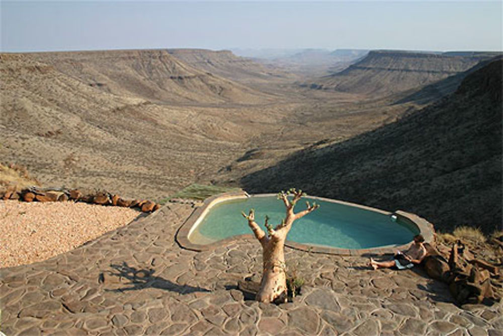 Paysage du Grootberg depuis le Grootberg Lodge