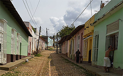Les fameuses rues pavés de Trinidad