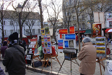 La place du Tertre La place du Tertre