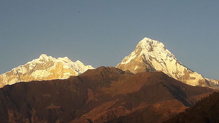 Coucher de soleil sur les Annapurnas