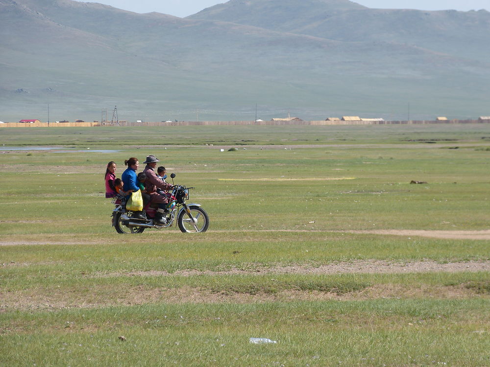 La moto : transport familial