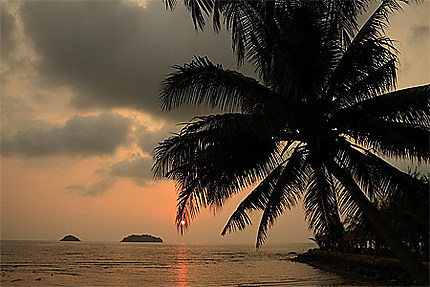 Coucher de soleil - plage sur Koh Chang