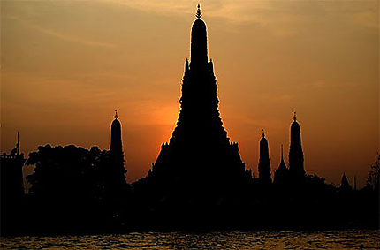 Coucher de soleil sur Bangkok