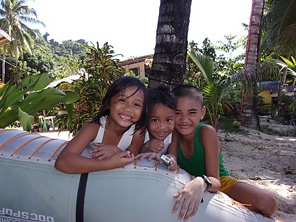 Tout sourire de bon matin à Palawan