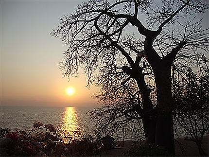 Lever de soleil sur le lac Malawi