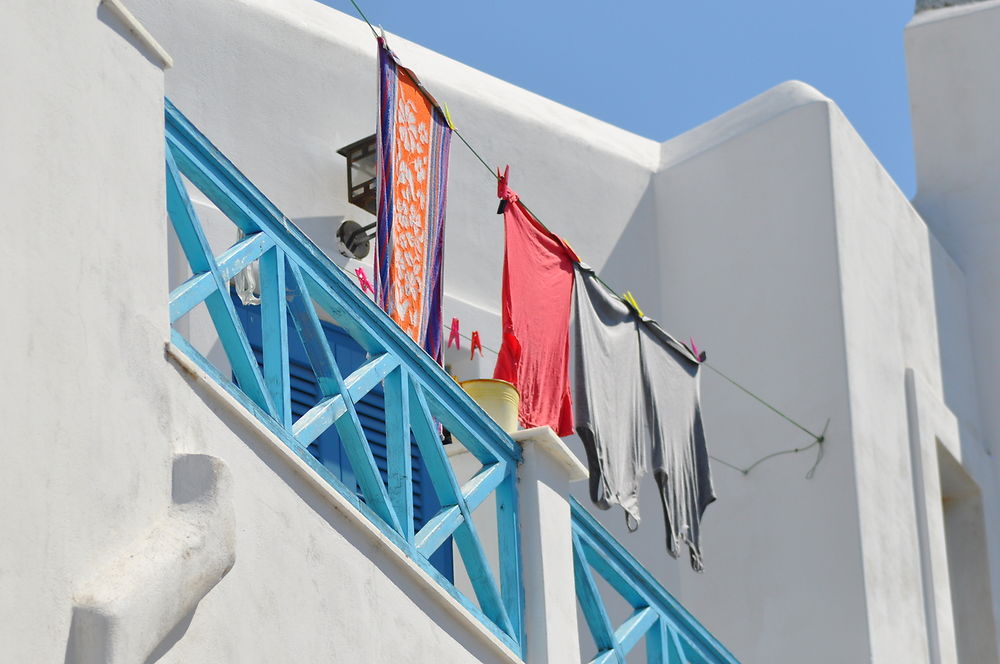 Couleurs chaudes dans le bleu des Cyclades