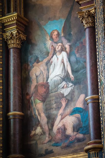 Peinture dans une chapelle, Église Saint-Eustache