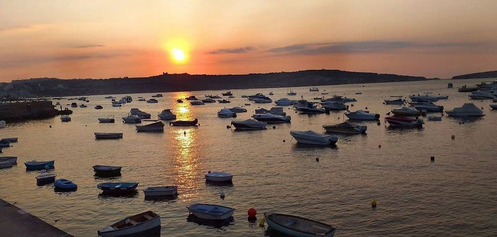 Coucher de soleil à Saint Paul's Bay