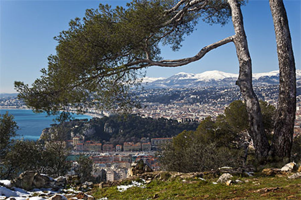 La colline du Mont Boron à Nice