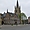 Mairie et église de Nieuport, en Belgique