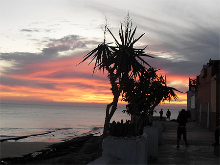 Coucher de soleil à Taghazout