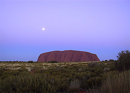 Uluru sous la lune