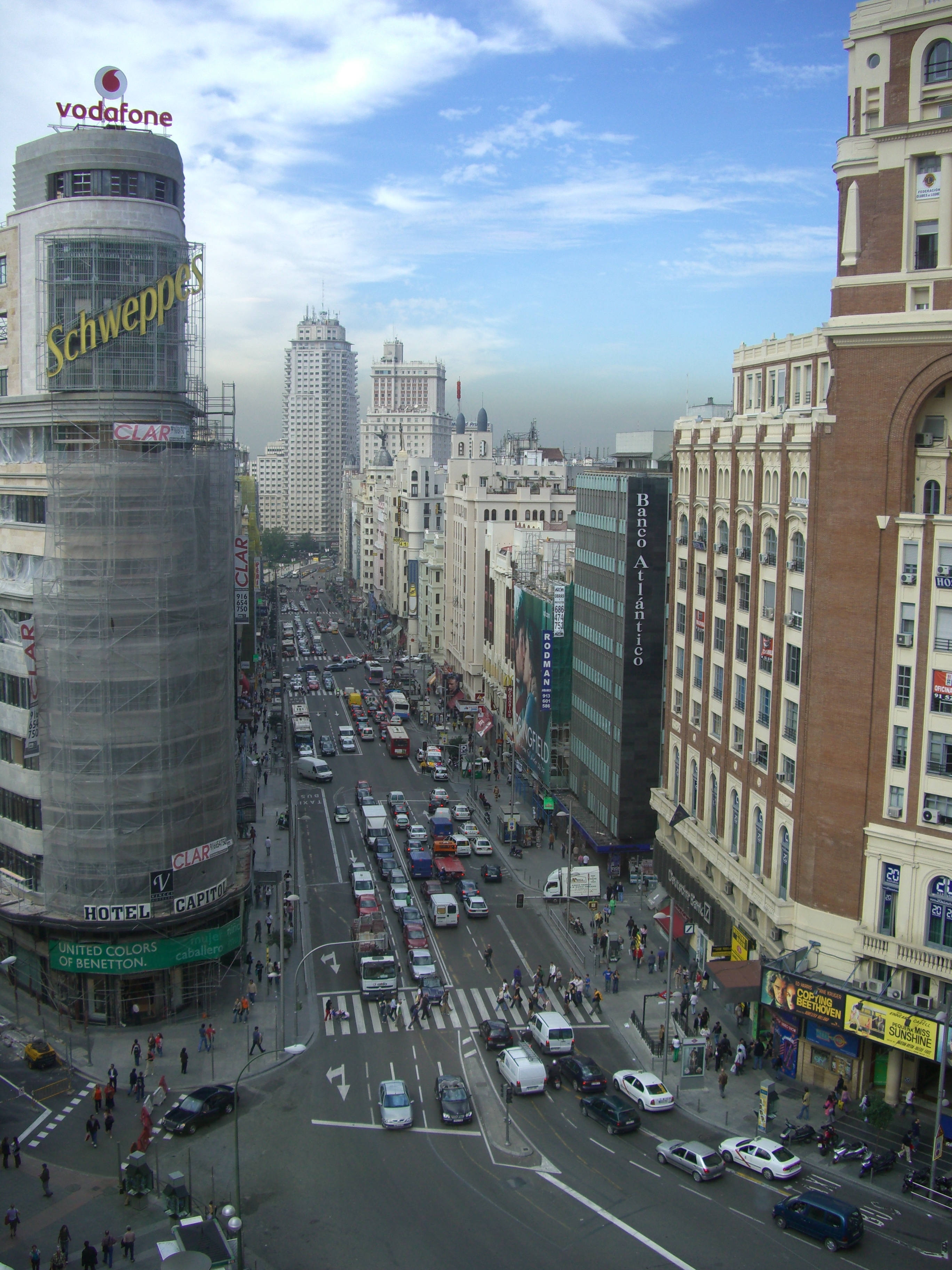 Gran via à Madrid : Gran Vía : Quartier de la Gran Vía ...